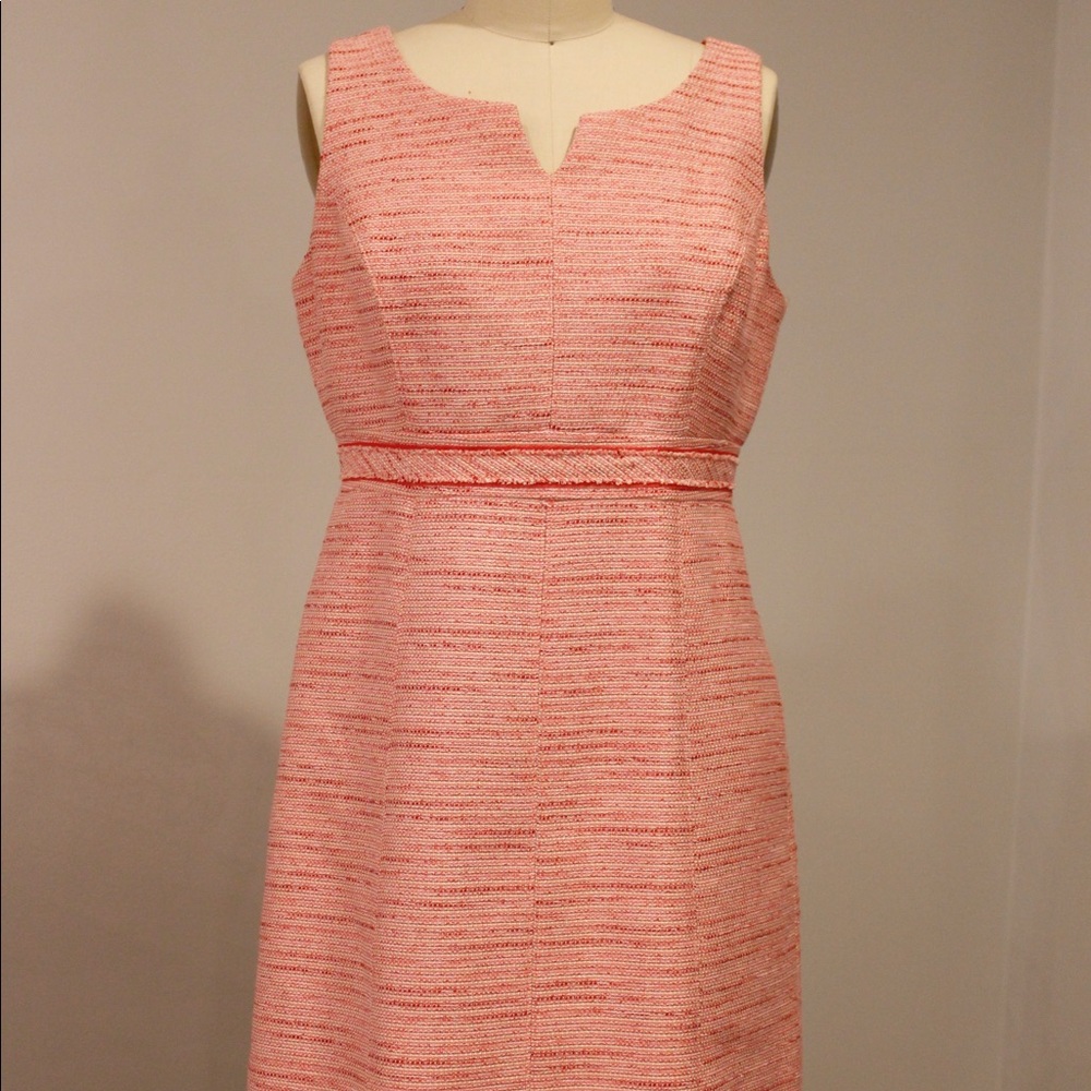 Tweed colorful sleeveless dress